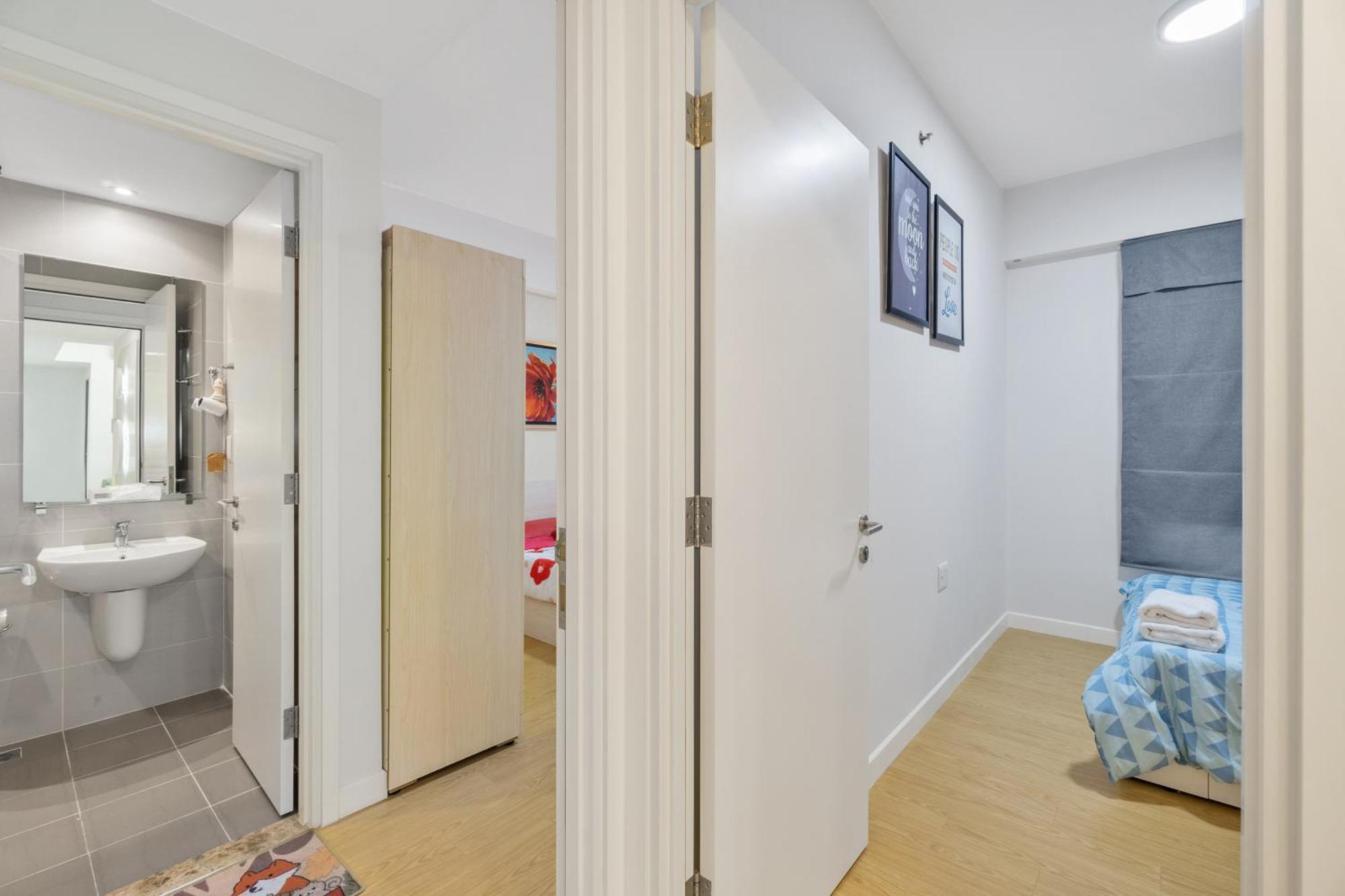Cozy 2 Bedrooms Condo In T1 Masteri Thao Dien, Fully Furnished With Full Amenities 胡志明市 外观 照片