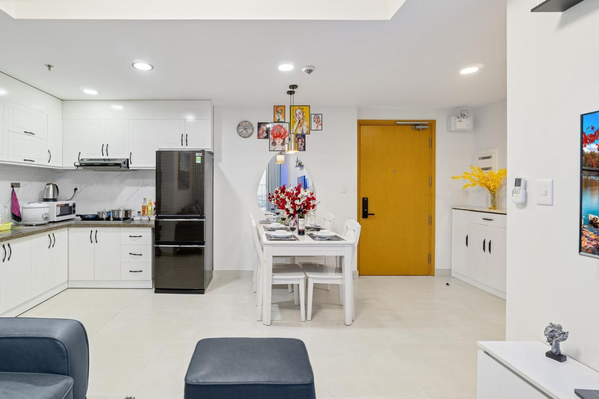Cozy 2 Bedrooms Condo In T1 Masteri Thao Dien, Fully Furnished With Full Amenities 胡志明市 外观 照片