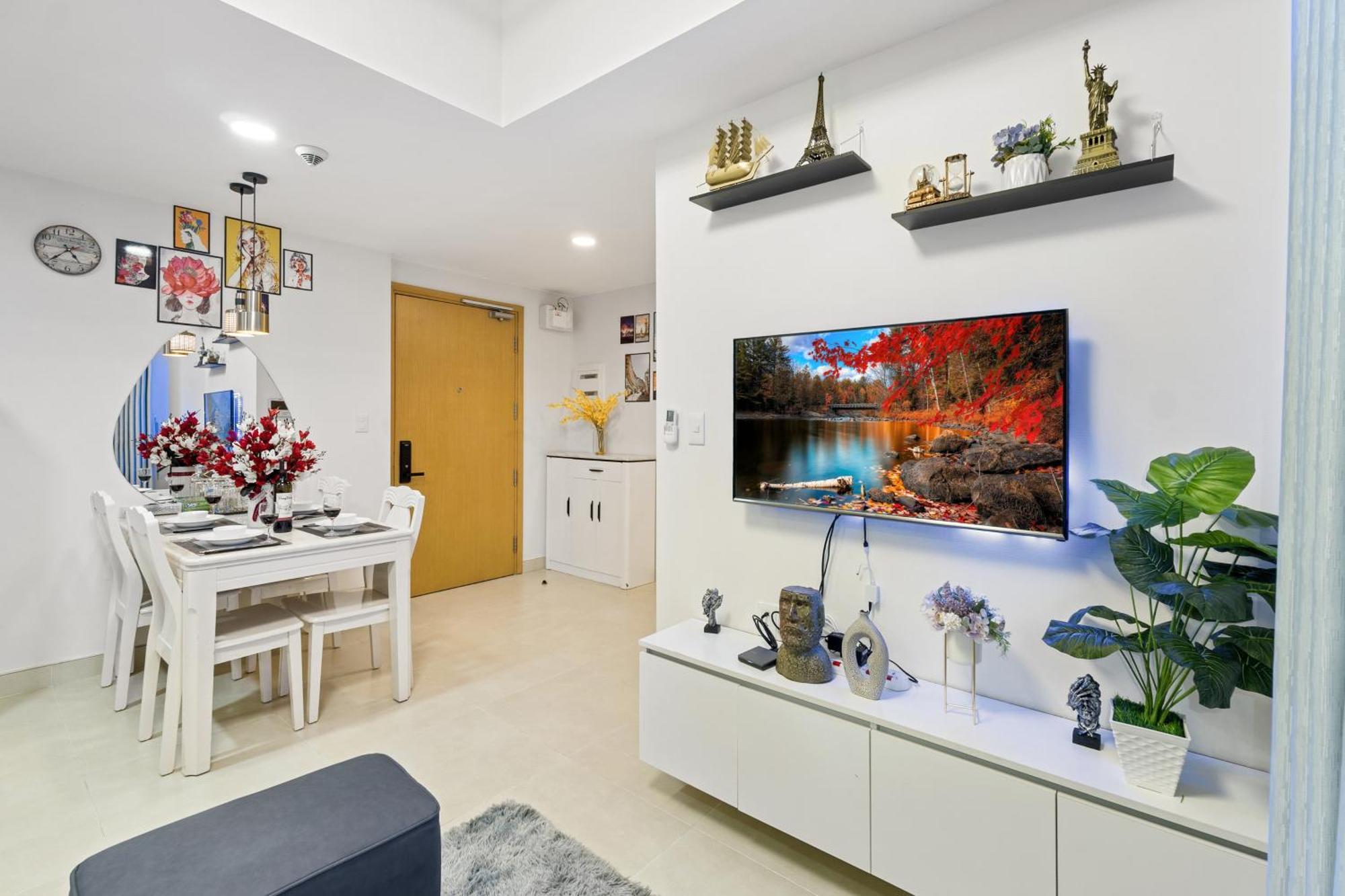Cozy 2 Bedrooms Condo In T1 Masteri Thao Dien, Fully Furnished With Full Amenities 胡志明市 外观 照片