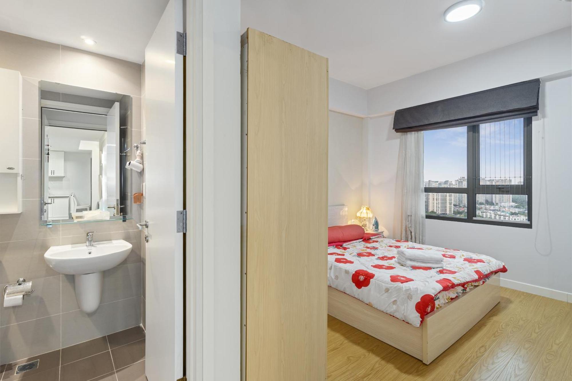 Cozy 2 Bedrooms Condo In T1 Masteri Thao Dien, Fully Furnished With Full Amenities 胡志明市 外观 照片