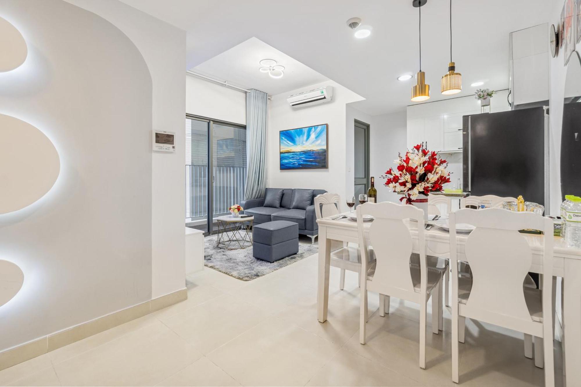 Cozy 2 Bedrooms Condo In T1 Masteri Thao Dien, Fully Furnished With Full Amenities 胡志明市 外观 照片